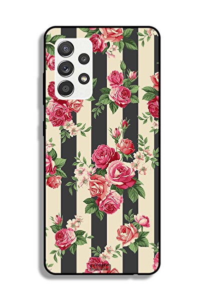 Tolwak Samsung Galaxy M32 5G Protective Case Cover Roses Pattern
