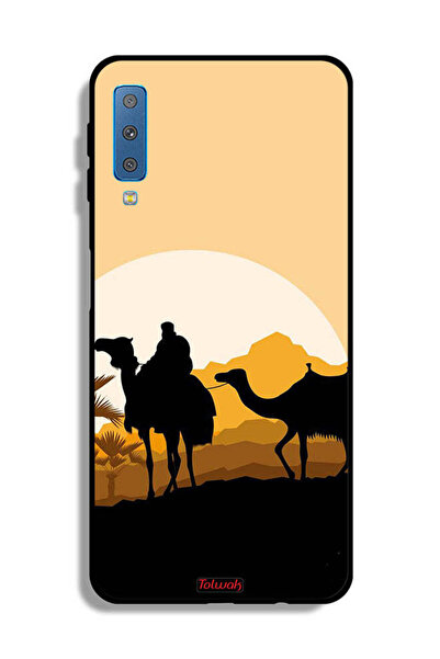 Tolwak غطاء حماية لهاتف Samsung Galaxy A7 (2018) بتصميم فن الجمال في الصحراء