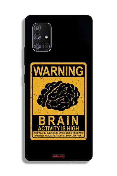 Tolwak غطاء حماية لهاتف Samsung Galaxy A71 5G تحذير: نشاط الدماغ مرتفع