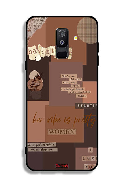 Tolwak غطاء حماية سامسونج جالكسي A6 بلس (2018) غطاء حماية مغامر للنساء