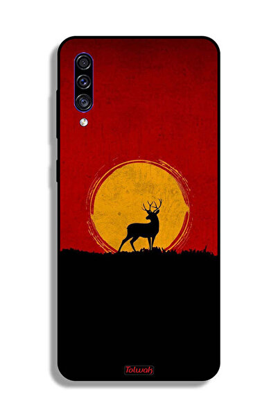 Tolwak غطاء حماية لهاتف Samsung Galaxy A30s بتصميم غزال وقمر