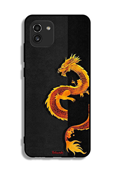 Tolwak Samsung Galaxy A03 Protective Case Cover Dragon Art
