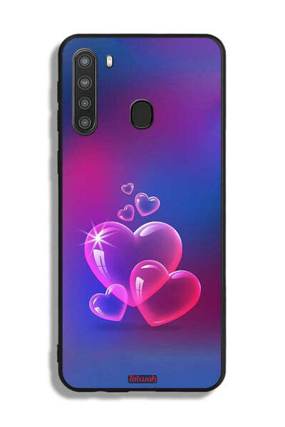 Tolwak غطاء حماية لهاتف سامسونج جالكسي A21 بنقشة قلوب الماء