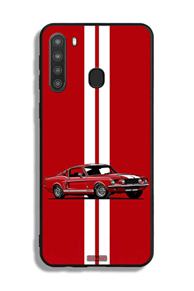 Tolwak Samsung Galaxy A21 Protective Case Cover Vintage Car Abstract Art
