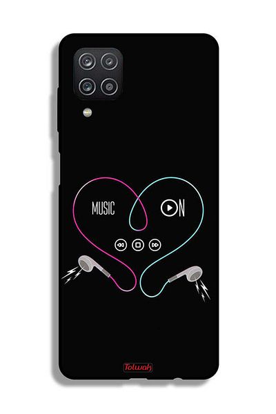 Tolwak غطاء حماية لهاتف Samsung Galaxy M12 مع موسيقى