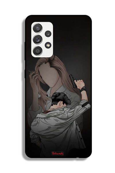 Tolwak غطاء حماية لهاتف سامسونج جالاكسي M32 5G عصابة الزوجين