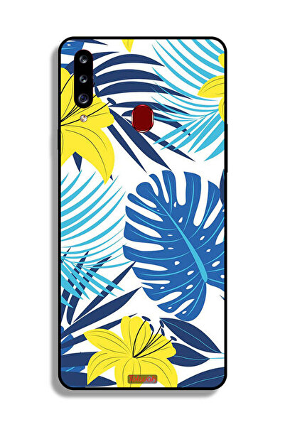 Tolwak غطاء حماية لهاتف سامسونج جالكسي A20s برسومات ريش وزهور