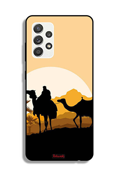 Tolwak غطاء حماية لهاتف سامسونج جالاكسي M32 5G، رسمة جمال في الصحراء