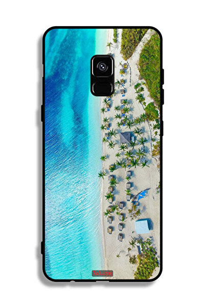 Tolwak غطاء حماية لهاتف Samsung Galaxy A8 Plus (2018) - شاطئ