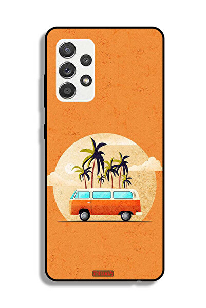 Tolwak Samsung Galaxy M32 5G Protective Case Cover Bus Art