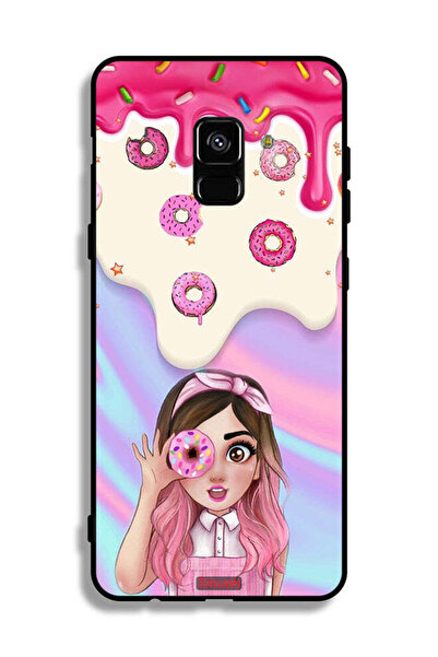 Tolwak غطاء حماية لهاتف Samsung Galaxy A8 Plus (2018) يحمل صورة دونات