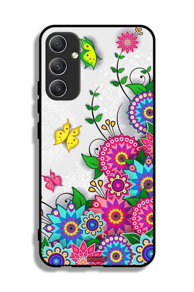 Tolwak غطاء حماية لهاتف سامسونج جالاكسي A34 5G بنقشة زهور ماندالا