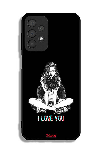Tolwak غطاء حماية لهاتف سامسونج جالكسي A23 بتصميم "أحبك"