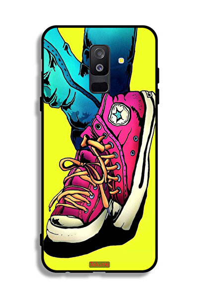 Tolwak غطاء حماية من القماش بتصميم حذاء فني من سامسونج جالكسي A6 بلس (2018)