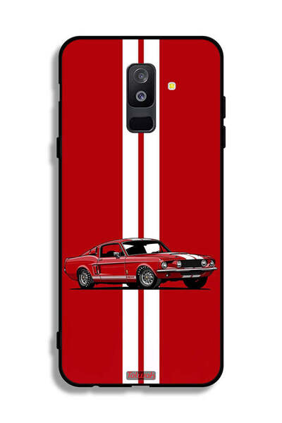 Tolwak Samsung Galaxy A6 Plus (2018) Protective Case Cover Vintage Car Abstra...