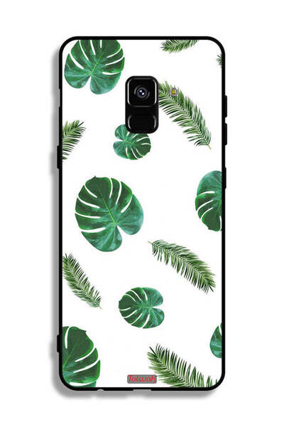 Tolwak غطاء حماية لهاتف Samsung Galaxy A8 Plus (2018) بنقشة ريش فنية