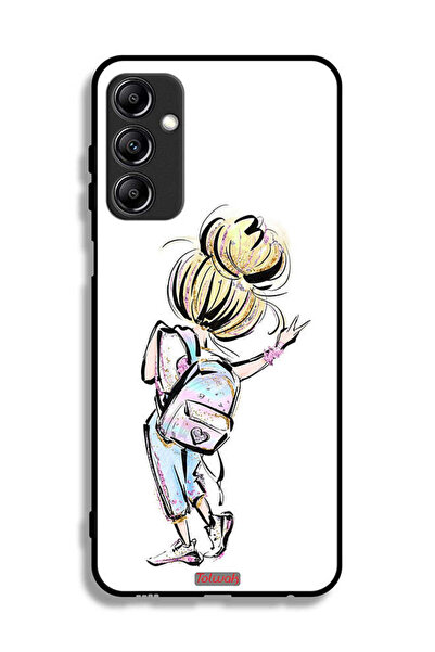 Tolwak غطاء حماية لهاتف سامسونج جالاكسي A14 5G، رسم فتاة العودة إلى المدرسة