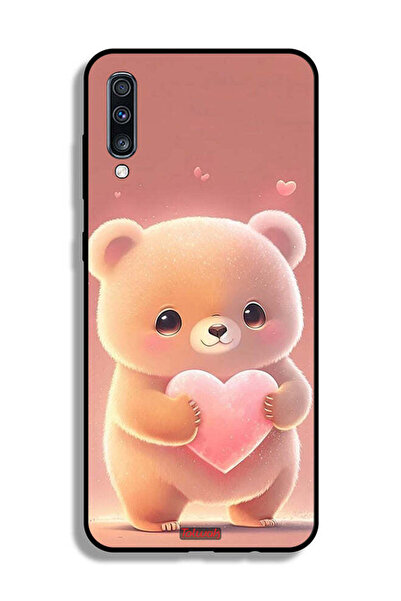 Tolwak غطاء حماية لهاتف Samsung Galaxy A70 برسومات باندا صغيرة لطيفة تحمل قلبًا