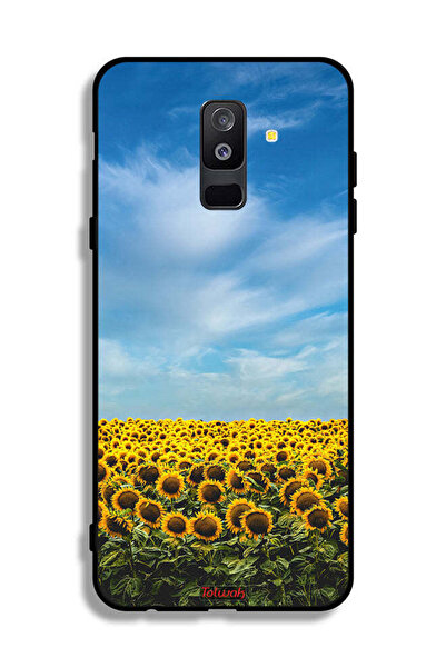 Tolwak غطاء حماية سامسونج جالكسي A6 بلس (2018) غطاء واقي من عباد الشمس تحت ال...