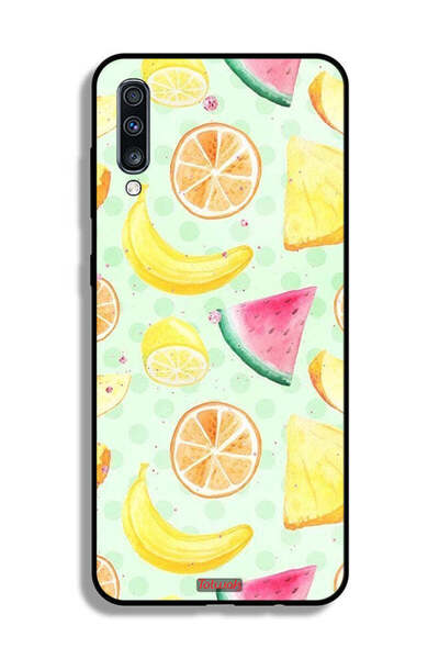 Tolwak غطاء حماية لهاتف سامسونج جالاكسي A70 برسومات فنية بألوان مائية وفواكه