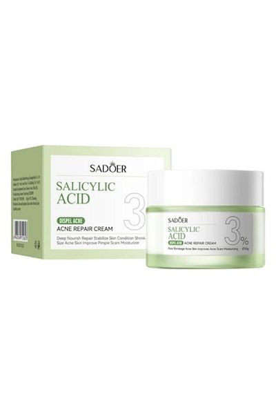 SADOER Cremă de față cu acid salicilic pentru acnee 50g
