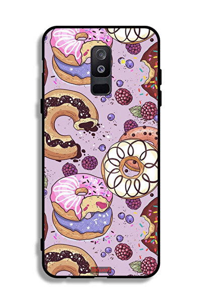 Tolwak غطاء حماية لهاتف Samsung Galaxy A6 Plus (2018) برسومات دونات فنية