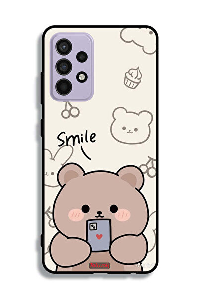Tolwak غطاء حماية لهاتف سامسونج جالاكسي A52s 5G برسومات الدب المبتسم