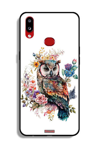 Tolwak غطاء حماية لهاتف Samsung Galaxy A10s بتصميم بومة فنية تجريدية