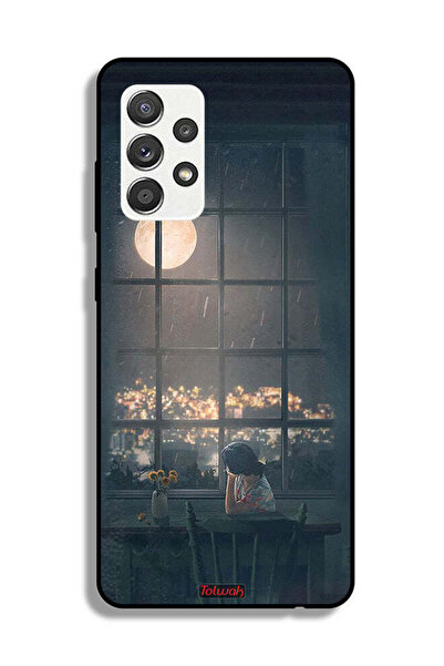 Tolwak غطاء حماية لهاتف Samsung Galaxy M32 5G مع صورة فنية للقمر