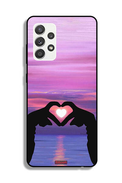 Tolwak Samsung Galaxy M32 5G Protective Case Cover Heart Moon