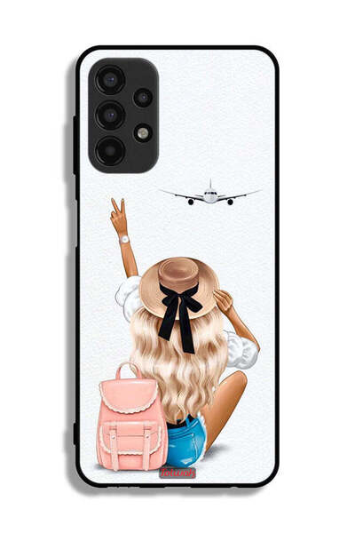 Tolwak غطاء حماية لهاتف سامسونج جالاكسي A13 4G - فتاة تحب السفر