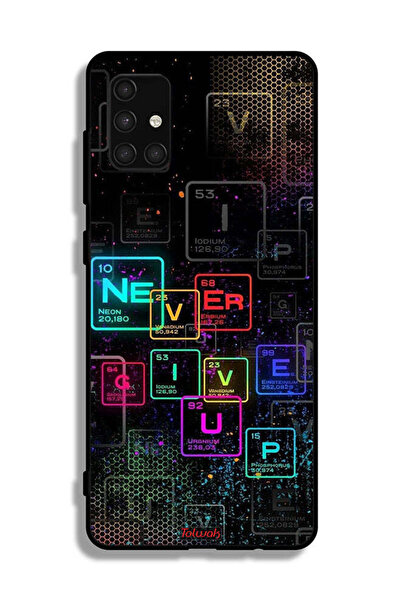 Tolwak Samsung Galaxy A71 4G Protective Case Cover Never Give Up Art
