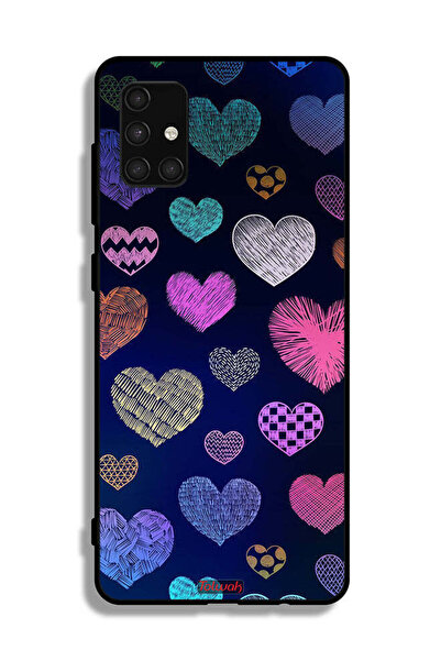 Tolwak غطاء حماية لهاتف سامسونج جالاكسي A71 4G بنقشة قلوب داجا
