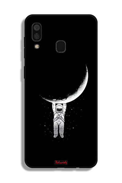 Tolwak غطاء حماية لهاتف سامسونج جالكسي A30 معلق على سطح القمر