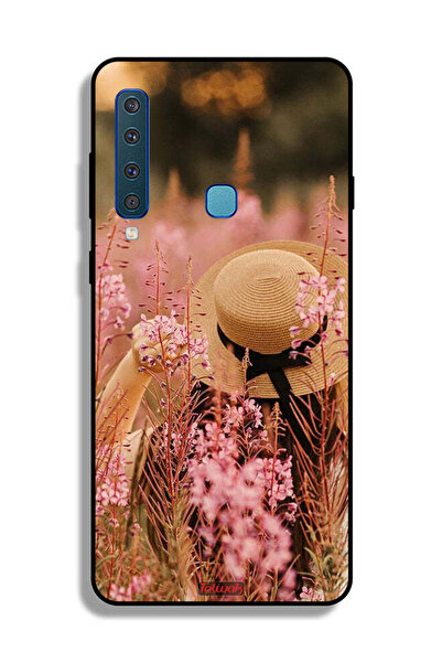 Tolwak غطاء حماية لهاتف Samsung Galaxy A9 (2018) بتصميم فتاة قبعة مزينة بالزهور