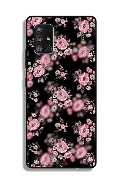 Tolwak Samsung Galaxy A71 5G Protective Case Cover Portrait Flowers Pattern