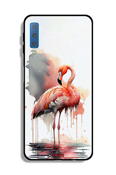 Tolwak غطاء حماية لهاتف Samsung Galaxy A7 (2018) برسومات ألوان مائية استوائية