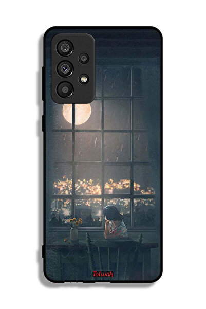 Tolwak غطاء حماية لهاتف Samsung Galaxy A73 5G برسم منظر القمر