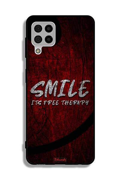 Tolwak Samsung Galaxy A22 4G Protective Case Cover Smile Its Free Therapy