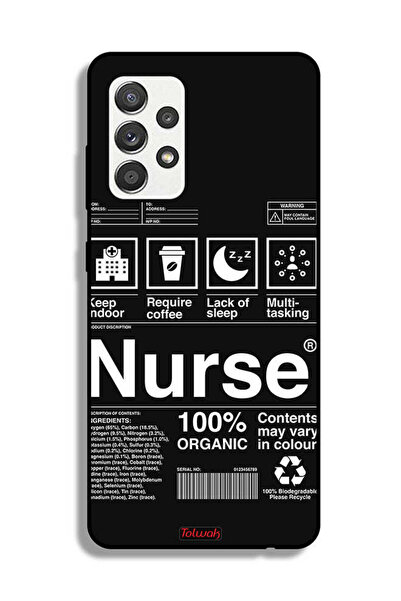 Tolwak Samsung Galaxy M32 5G Protective Case Cover Nurse Sticker
