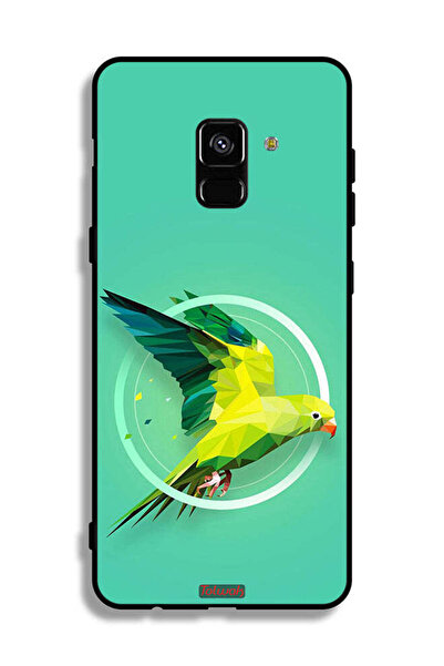 Tolwak غطاء حماية لهاتف Samsung Galaxy A8 Plus (2018) بتصميم فن تجريدي ببغاء