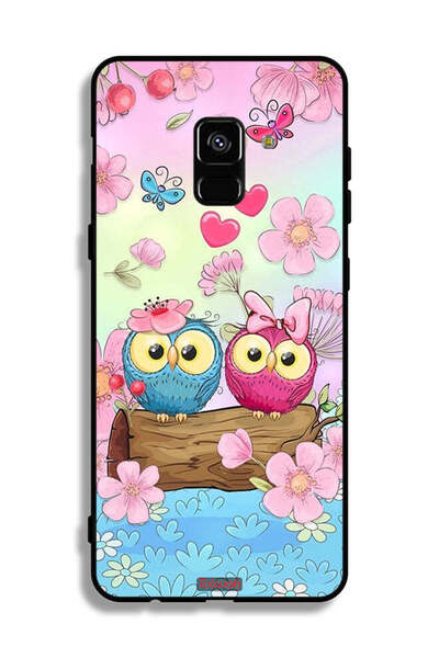 Tolwak غطاء حماية لهاتف Samsung Galaxy A8 Plus (2018) برسومات بومة لطيفة