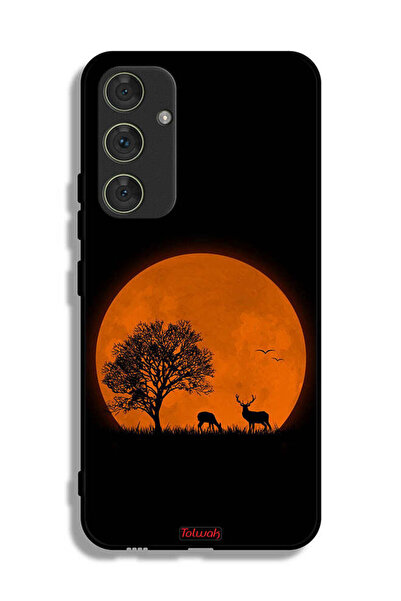 Tolwak غطاء حماية لهاتف سامسونج جالاكسي A54 5G برسومات قمر المساء