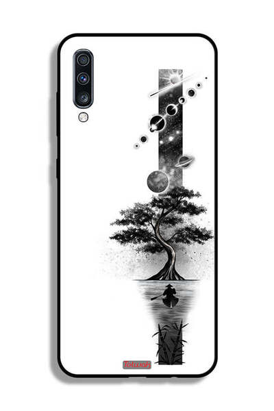 Tolwak غطاء حماية لهاتف Samsung Galaxy A70 بتصميم فن الأرض والفضاء