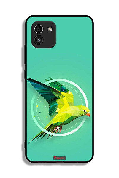 Tolwak غطاء حماية لهاتف سامسونج جالاكسي A03 بتصميم ببغاء تجريدي
