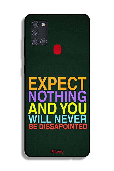 Tolwak Samsung Galaxy A21s Protective Case Cover Expect Nothing And You Will ...
