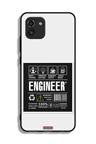 Tolwak غطاء حماية لهاتف سامسونج جالاكسي A03 - ملصق المهندس