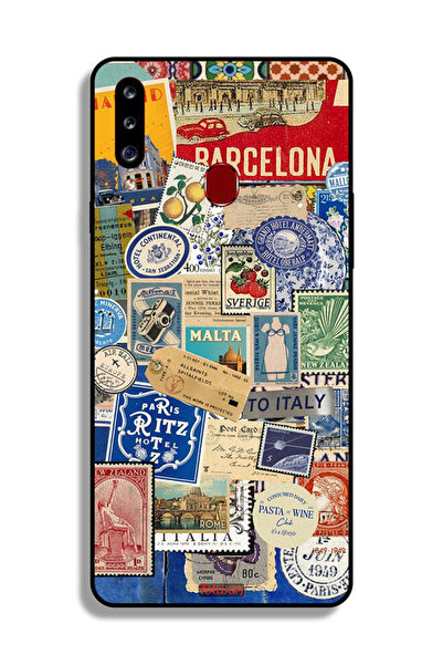 Tolwak Samsung Galaxy A20s Protective Case Cover Stickers Of Different Cities