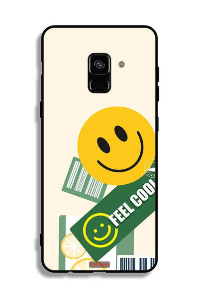 Tolwak غطاء حماية لهاتف Samsung Galaxy A8 Plus (2018) ملصق Feel Cool