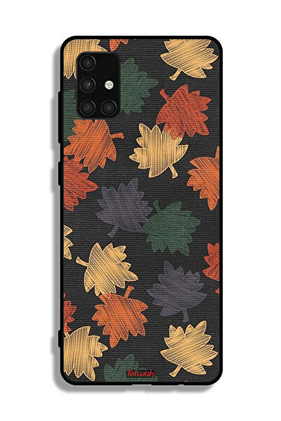 Tolwak غطاء حماية لهاتف سامسونج جالاكسي A71 4G بطبعة أوراق الخريف